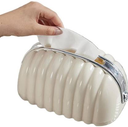 Shg enterprise 1 Compartments fiber Creamy Tissue Box , Bag Shape Paper Holder