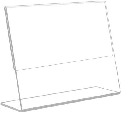 Parikshit Sublimation 1 Compartments Acrylic photo 1pc display stand for shop exhibition paper holder table top photo frame A6 size