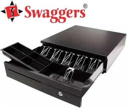 SWAGGERS 10 Compartments Cash Drawer- 6 Notes & 8 Coin Slots (1 Hidden Slots) Cash Box