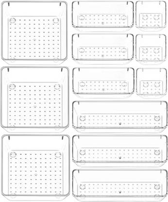 Aliens 12 Compartments Trays Versatile Bathroom, Jewellery, Cosmetic, Office, Vanity, Kitchen Drawer Organizer