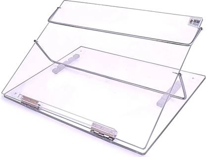 DeskDock 2 Compartments Polystyrene Adjustable Writing Desk (Small Size 15x12 Inches) Easy Reading Desk Portable Laptop Table Top Elevator
