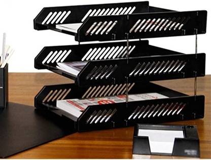 Greenstone 3 Compartments plastic file storage