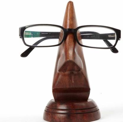 Bogenlite 1 Compartments wooden Art Eyeglass Round Shape Spectacle Holder Handmade