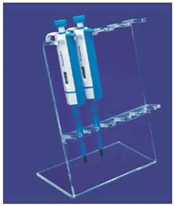 Labzee 5 Compartments Acrylic Sheet Pipette Stand