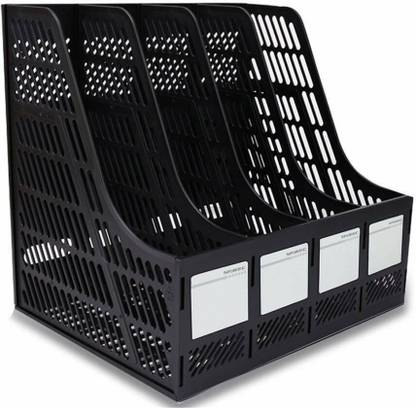 SYADEL 4 Compartments Plastic File Rack