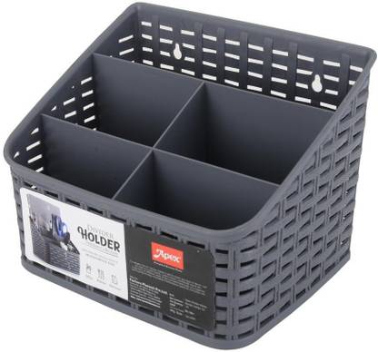 YORBAX 5 Compartments Plastic DIVIDER HOLDER Pen Holder