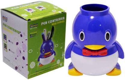 tirupaticollection 1 Compartments plastic PENGUIN DESIGN Desk Storage Pen/pencil Holder/PEN STAND