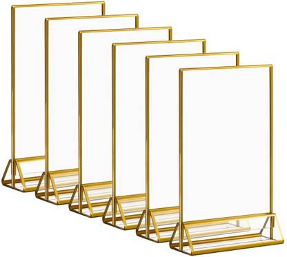 Climberty 6 Compartments Acrylic Restaurant Signs, Wedding Table and Photos