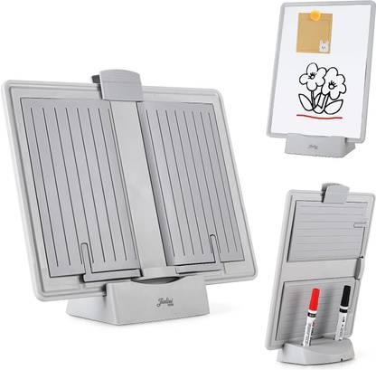 CHROME 1 Compartments Plastic Book Stand for Reading,Document Display Holder