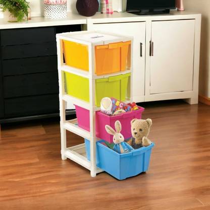 Ramadhani 4 Layer Medium Multi-Purpose Modular Drawer Storage System Multi-Functional Storage Drawer Cabinet Storage Organizer with Drawers Vanity Box