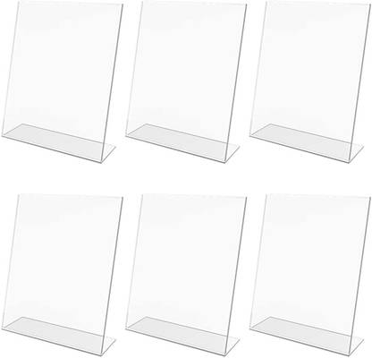 CPI 6 Compartments Acrylic QR Code Paper Stand Phonepe Google Pay Bhim UPI Bharatpe Paper Holder