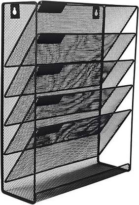 HOMETIC 1 Compartments Metal Mesh Wall Magazine rack