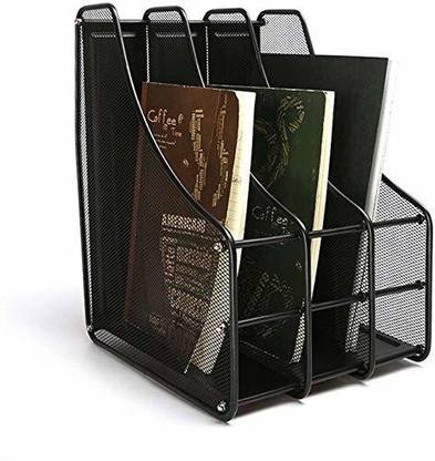 SUKHAD 3 Compartments Metal Mesh File Rack