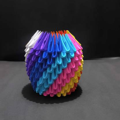 Tulsi Origami 1 Compartments Paper Mache Pen Stand