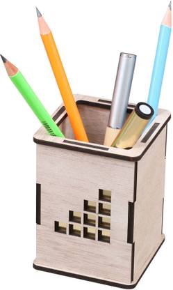GENIYO 1 Compartments Pen & Pencil Holder for Desk Cute, Pencil Cup Organizer for Office Supplies, Desk Organizers and Accessories for Workspace School, Decor Aesthetic Office.