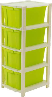 Pinkwhale 4 Compartments Plastic Modular Drawer