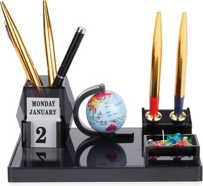 PANKU 4 Compartments Cast Acrylic Desk Organiser