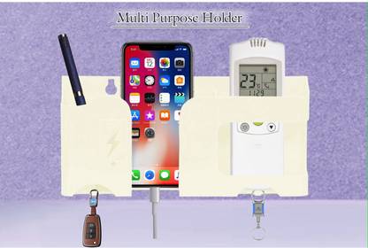 Tanunni 5 Compartments Plastic Multi Purpose Holder For Pens, AC TV Remotes, Smart phones,and Keychain