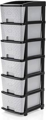 MAHADEV ENTERPRISE 6 Compartments Plastic Chest of Drawers