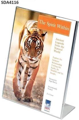 Classic Concepts 1 Compartments Acrylic A5 Display Stand Paper and Leaflet Holder Stand