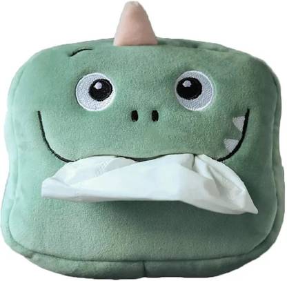 Avedia Soft & Cute Animals Cartoon Multifunctional, Car Portable Tissue Holder (Green) Vehicle Tissue Dispenser