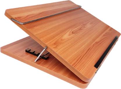 Goodwill Tech Table top for Laptop Wooden Adjustable Height Writing/Sketching/Drawing Table 12x16 Inches Wooden Desk Stand Laptop Stand with Adjustable Height Compatible with Universal Laptops
