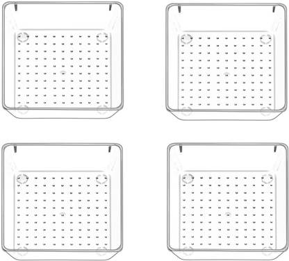 ON GATE 4 Compartments Plastic Makeup Organizer