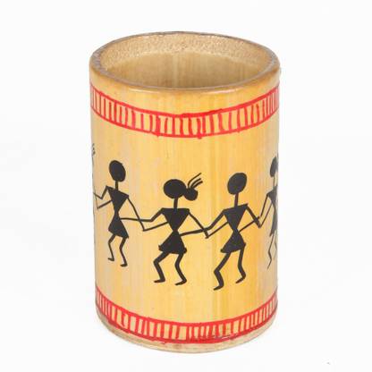 Warli 1 Compartments Bamboo Verticle