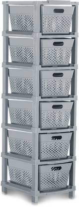 Pinkwhale 6 Compartments Plastic Modular Drawer