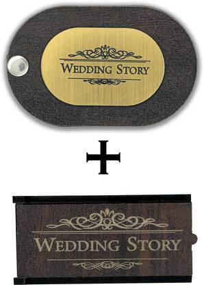 Anjoy 1 Compartments wooden pendrive box