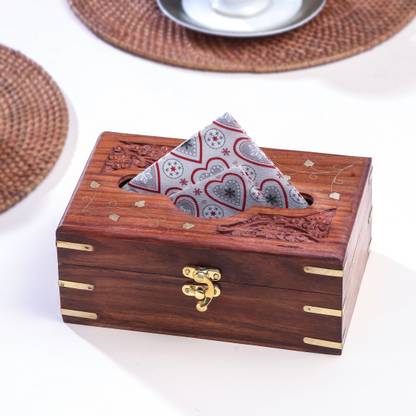 Samsiddhi 1 Compartments Wooden Tissue Box