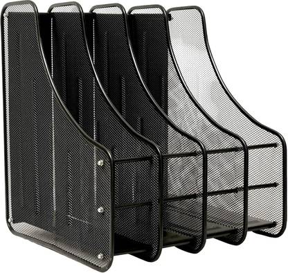 Goodwill Tech 4 Compartments File Rack Desk Organiser Document Holder Metal Paper Organizer holder