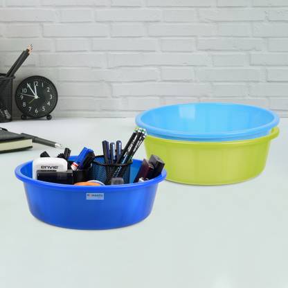 HOMESTIC by Kuber Industries 3 Compartments Plastic Desk Organizer