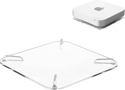 Parikshit Sublimation 1 Compartments Acrylic Desktop Stand for Apple Mac Mini Studio Stand Holder Compatible Horizontal