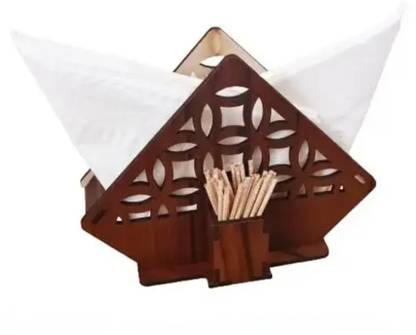 JADON 1 Compartments Wood Tissue Box