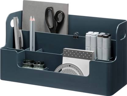 Litem 12 Compartments PP Plastic Neo Multipurpose Desk Organiser | Portable | Adjustable | Home Office