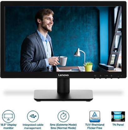 Lenovo D19185AD0 46.99 cm (19 inch) Full HD LED Backlit TN Panel Monitor (D19-10)
