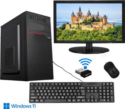 INTECHVISION Intel Core i3 (8 GB / 500 GB / Windows 10) Assembled Desktop Computer