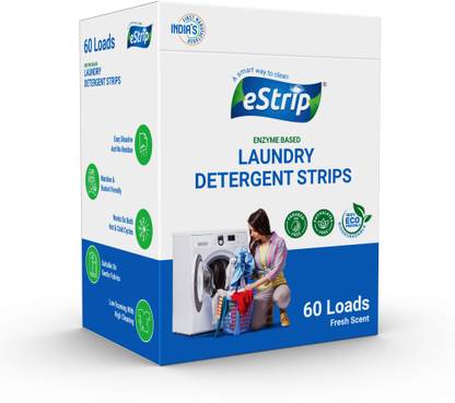 Estrip Detergent Sheets for Washing Machine & Bucket Wash Sheet Regular Detergent Pod