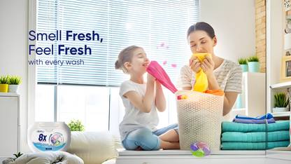 BLOOM WELL 4IN1 LAUNDRY CAPSULE Velvet Flowers Detergent Pod