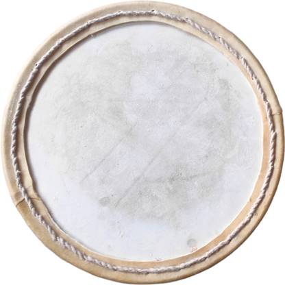 Ringdholak Dholak Palli Chati Ring Puda Puri white Big Size 7.5 Inch Dhol Head Skin
