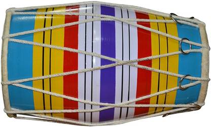 Tilak Raj & Sons DHOLAK (BABY SIZE 12 inches) Rope & Rings Dholak