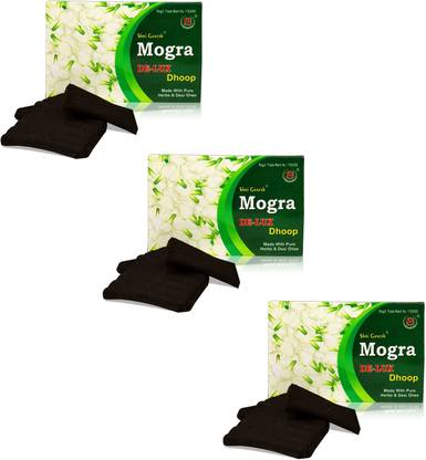 Stylewell BoxPack of 3 (20 Sticks Each Box) Pure Mogra Fragrance De-Lux Dhoop Sticks Jasmine Dhoop