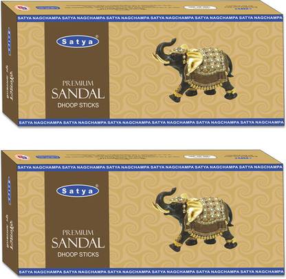 Satya Premium Sandal Dhoop Sticks (Pack of 2) Sandal Dhoop