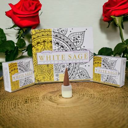 Peekdee Deepika White Sage Cone Dhoop