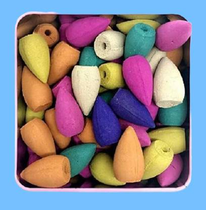 BZILO ONLY 20 Smoke Dhoop Waterfall Smoke Cones Incense for puja W23 Blossom Dhoop