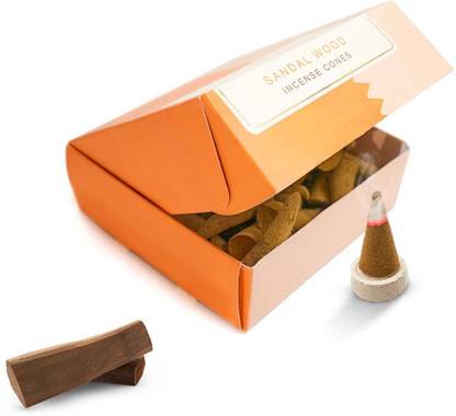 nirmalaya Mysore Sandalwood Incense Cones | Incense Cones for Pooja | Organic Dhoop Cones Sandal Dhoop