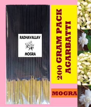 RADHAVALLAV 100gm MOGRA|AGARBATTI|INCENSE STICK| for Temple|Pooja|yoga|meditation| Dhoop