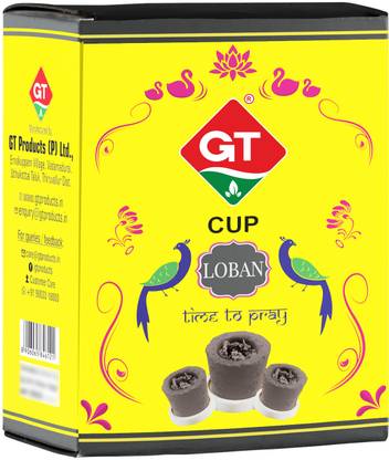 GT Masala Filled LobanFragrance Sambrani Cups ,Perfect Blend With Free Holder Dhoop