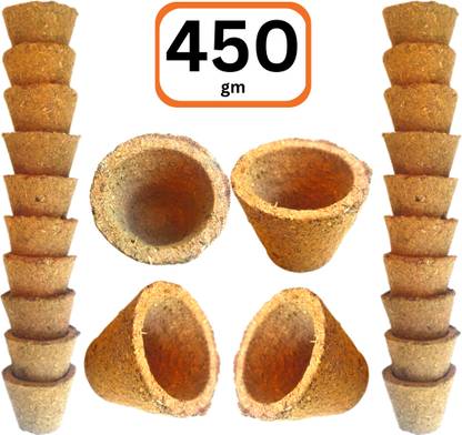 Gaumayam Empty Cow dung Cups 450 gm Dhoop Cups Suitable for Sambrani/Loban/Guggal/kapur Unscented Dhoop